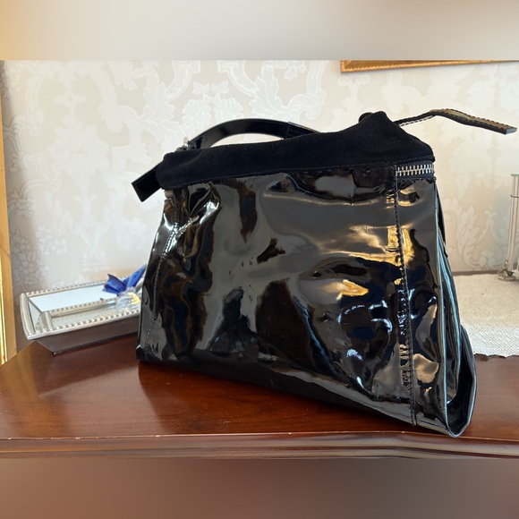 The Trend Handbags - Black Patent Leather Women's Bag, The Trend